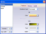 Add visual effects to all charts elements